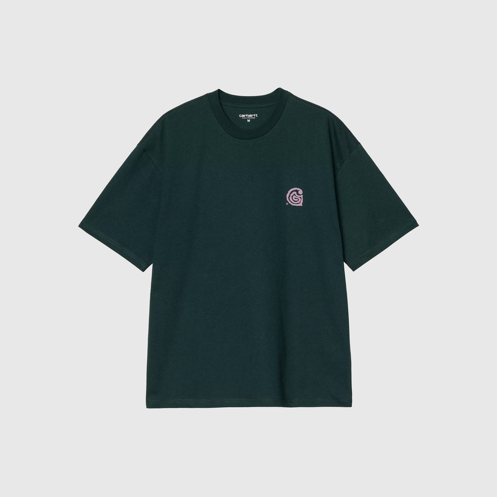 Carhartt WIP S/S Helix Tee - Deep Lagoon - Front