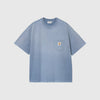 Carhartt WIP S/S Hudson Pocket Tee - Sorrent Chalk Wash - Front