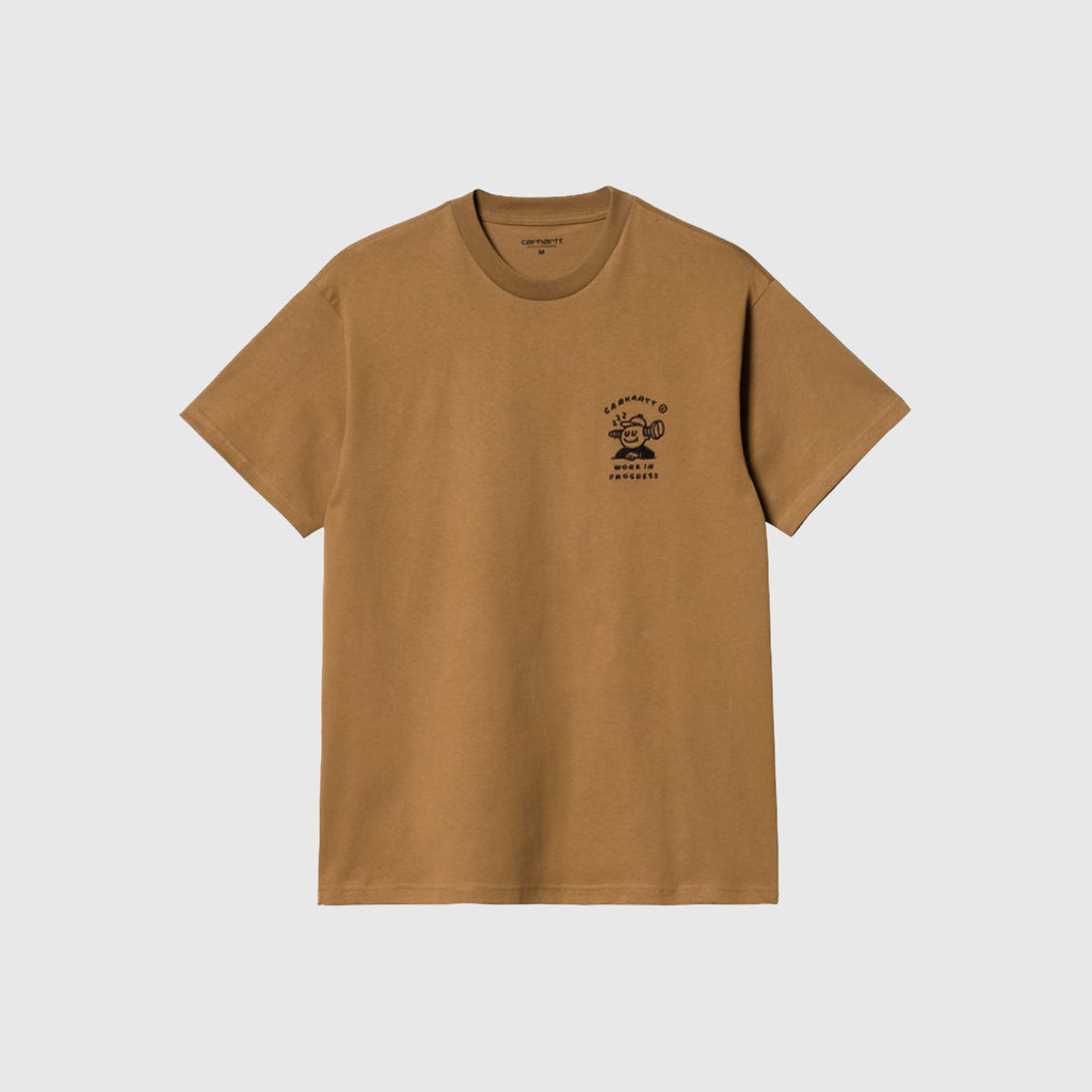 Carhartt WIP S/S Icons Tee - Hamilton Brown / Black - Front