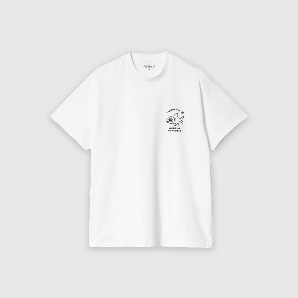 Carhartt WIP S/S Icons Tee - White / Black - Front