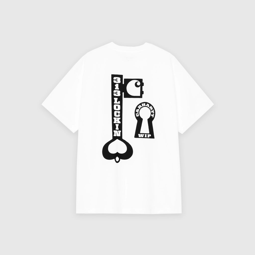 Carhartt WIP S/S Locked Tee - White - Back