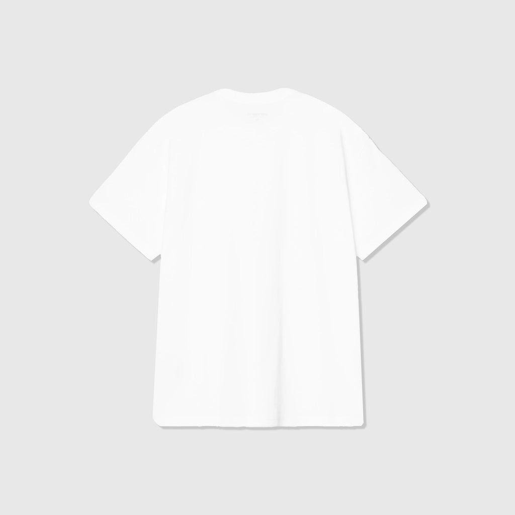 Carhartt WIP S/S Longhand Pocket T-Shirt - White / Black - Back