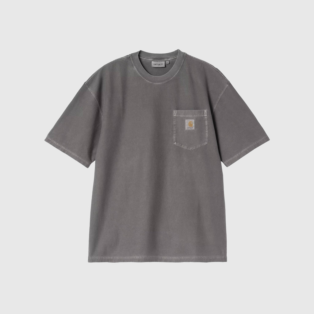 Carhartt WIP S/S Loose Pocket T-Shirt - Black Garment Dyed - Front