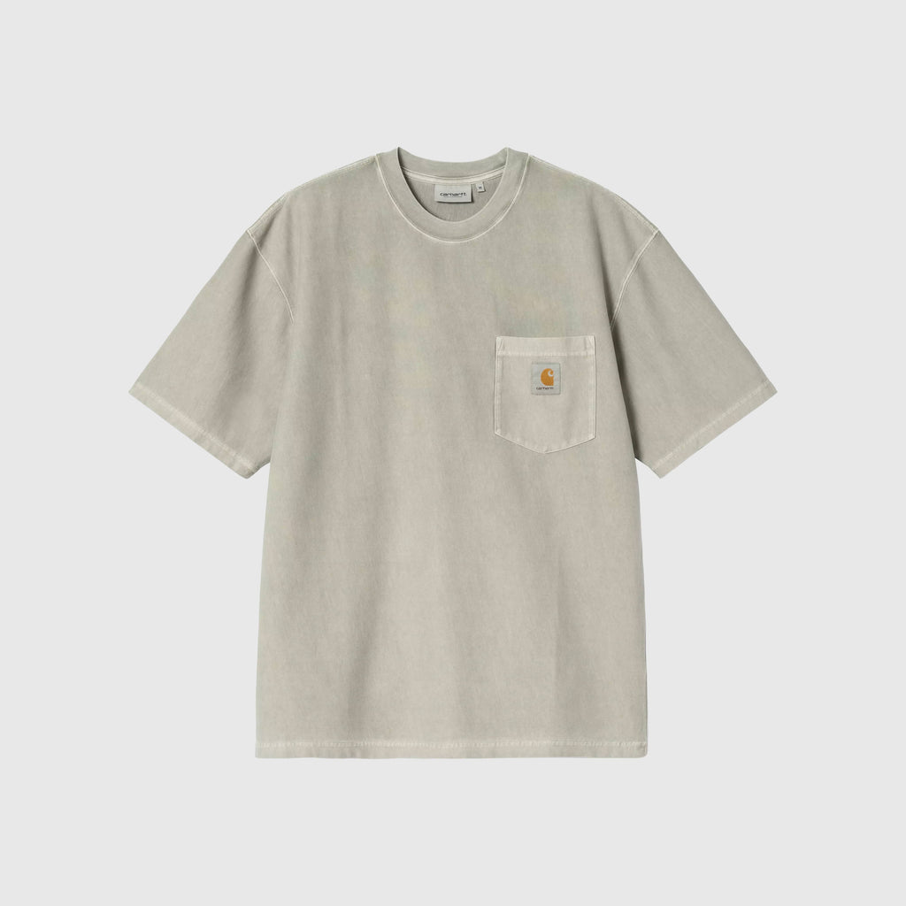Carhartt WIP S/S Loose Pocket T-Shirt - Shady Green Garment Dyed - Front