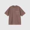 Carhartt WIP S/S Loose Pocket T-Shirt - Tobacco Garment Dyed - Front