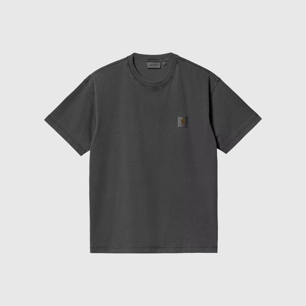 Carhartt WIP S/S Nelson T-Shirt - Black Garment Dyed - Front
