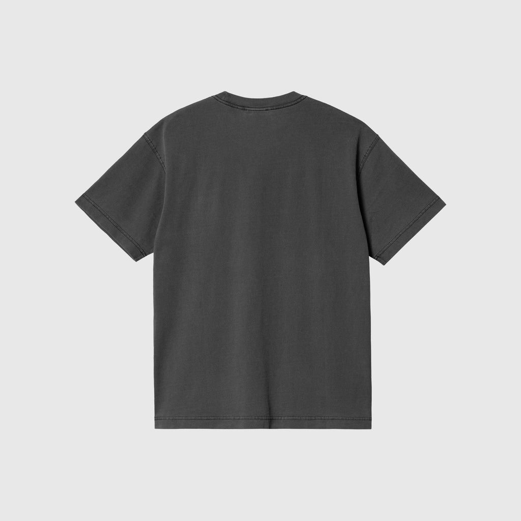 Carhartt WIP S/S Nelson T-Shirt - Black Garment Dyed - Back