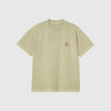 Carhartt WIP S/S Nelson T-Shirt - Gentle Green Garment Dyed - Front