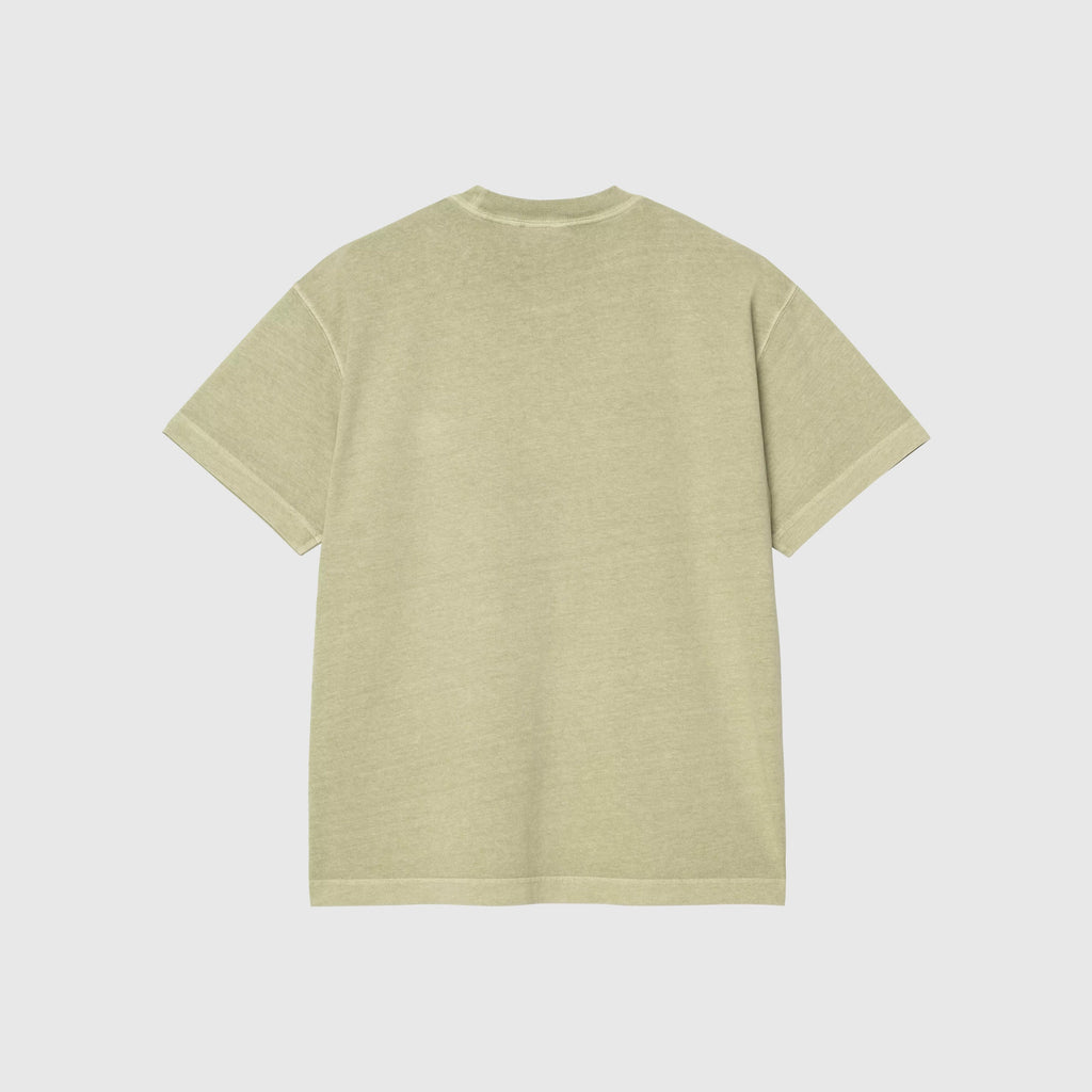 Carhartt WIP S/S Nelson T-Shirt - Gentle Green Garment Dyed - Back