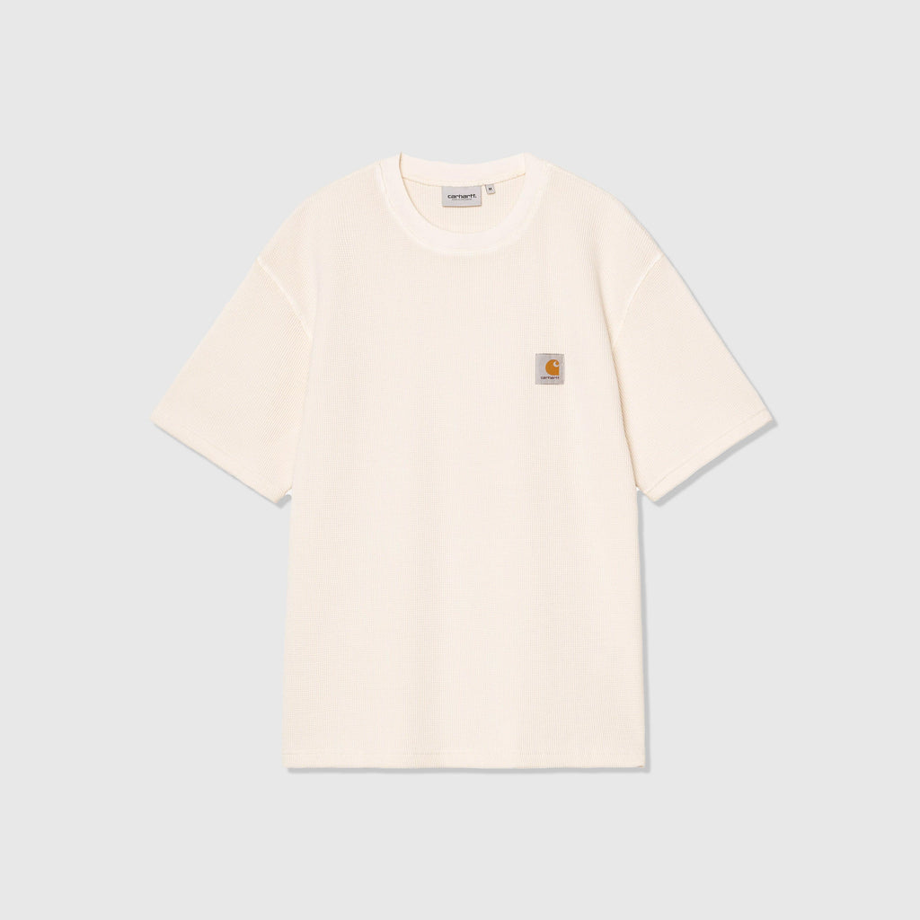 Carhartt WIP S/S Nelson Waffle T-Shirt - Natural Garment Dyed - Front