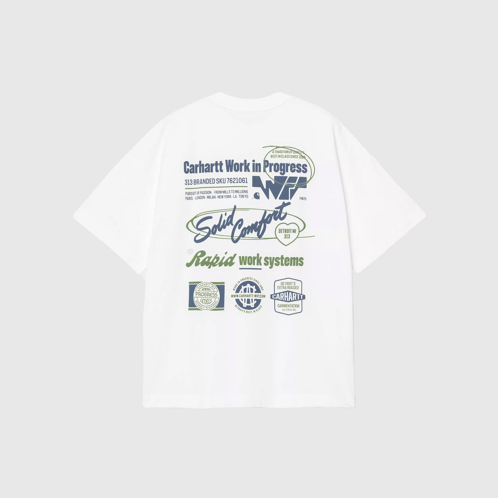 Carhartt WIP S/S Networks Tee - White - Back