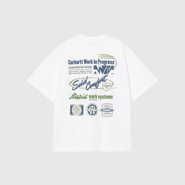 Carhartt WIP S/S Networks Tee - White - Back
