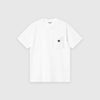 Carhartt WIP S/S Pocket Heart Tee - White / Black - Front