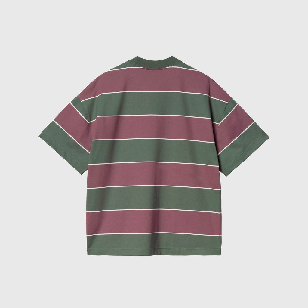 Carhartt WIP S/S Quinby Tee - Quinby Stripe / Silver Pine - Back