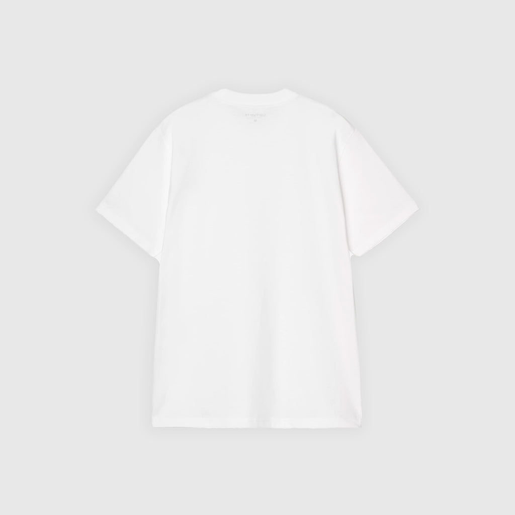 Carhartt WIP S/S Small Heart Tee - White / Red - Back