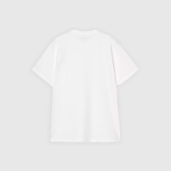 Carhartt WIP S/S Small Heart Tee - White / Red - Back