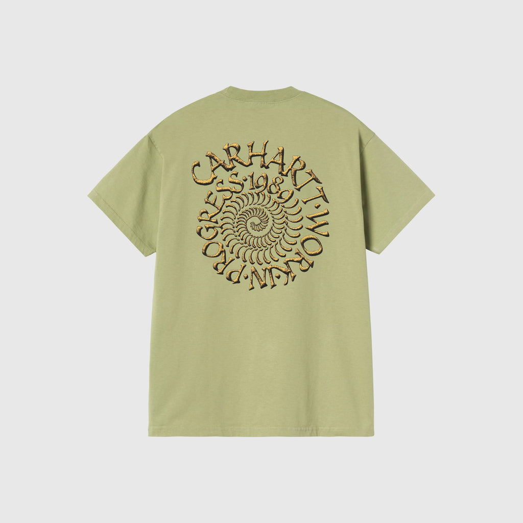 Carhartt WIP S/S Spirals Tee - Gentle Green - Back