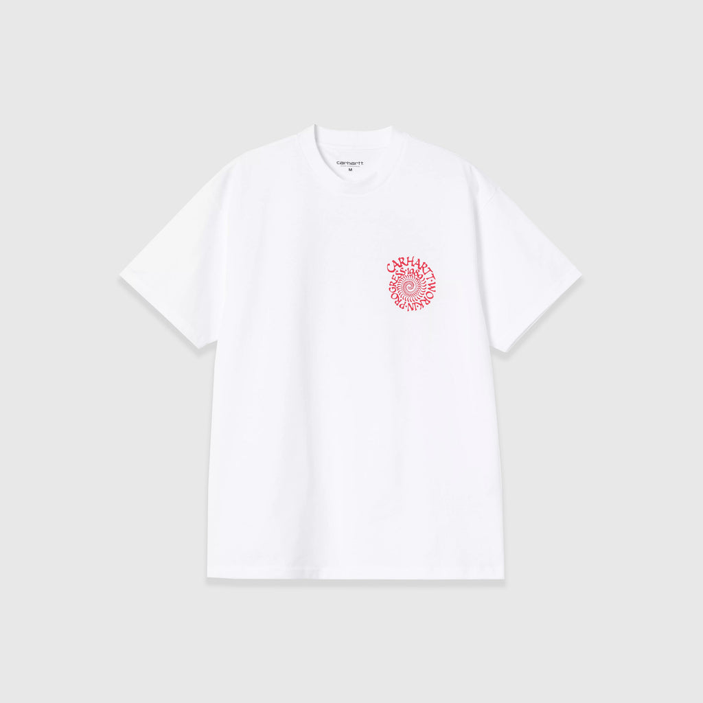 Carhartt WIP S/S Spirals Tee - White - Front