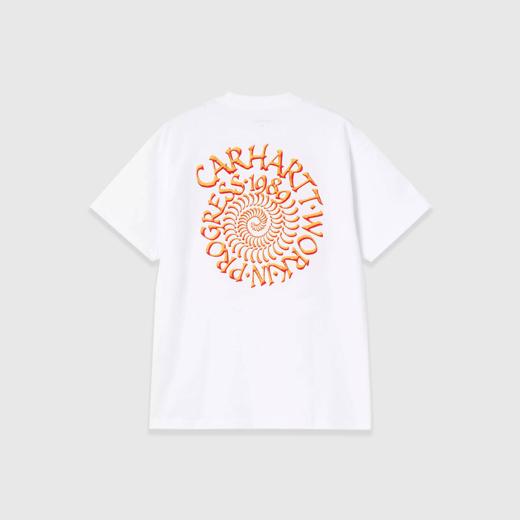 Carhartt WIP S/S Spirals Tee - White - Back