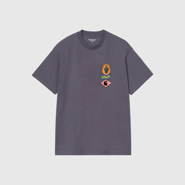 Carhartt WIP S/S Stacked Grapes T-Shirts - Shady Purple - Front