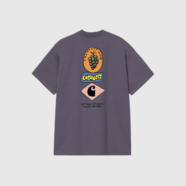 Carhartt WIP S/S Stacked Grapes T-Shirts - Shady Purple - Back