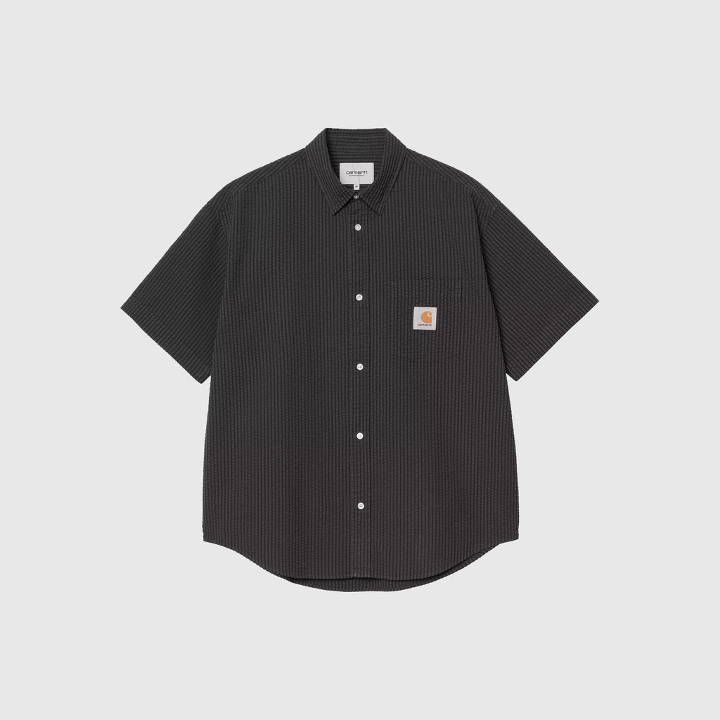 Carhartt WIP S/S Toland Shirt - Toland Stripe / Black - Front