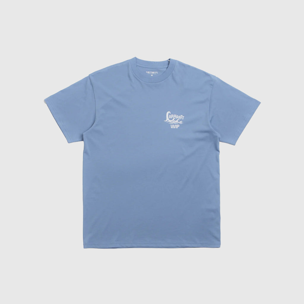 Carhartt WIP S/S Waves Tee - Curacao - Front