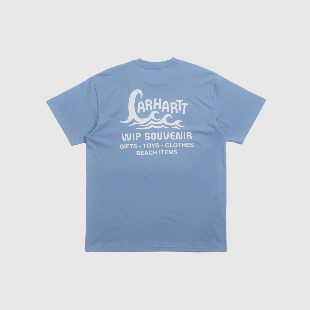 Carhartt WIP S/S Waves Tee - Curacao - Back