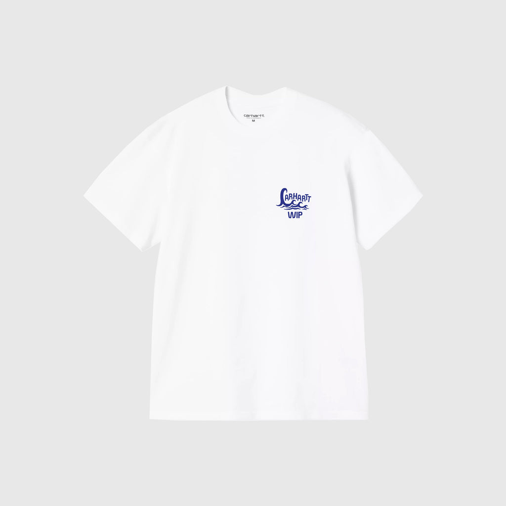 Carhartt WIP S/S Waves Tee - White - Front