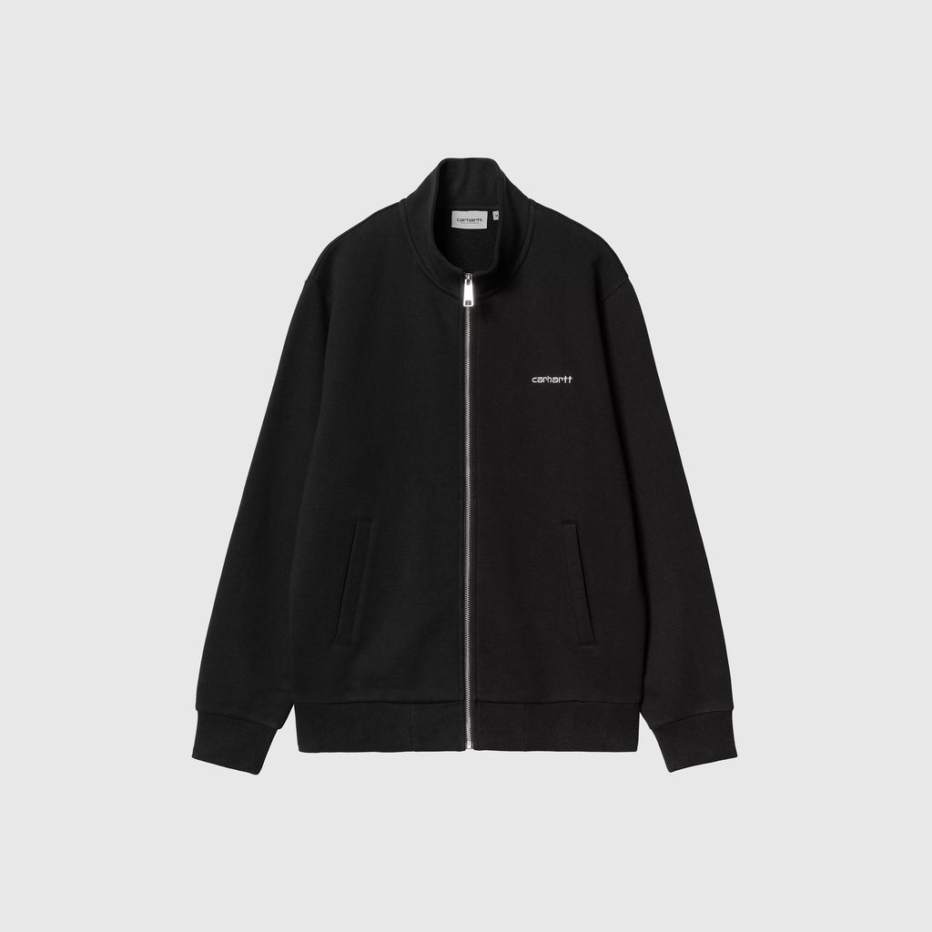 Carhartt WIP Script Embroidery Jacket - Black / White - Front