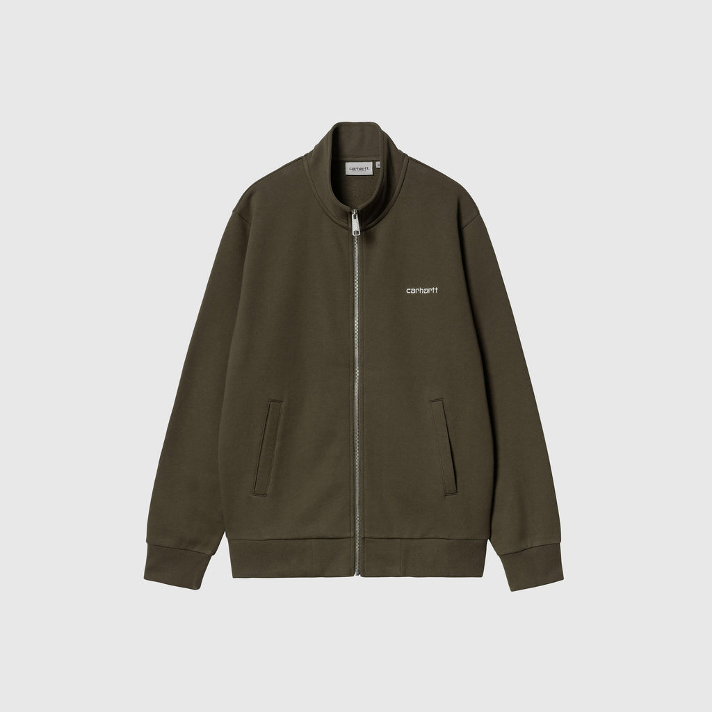 Carhartt WIP Script Embroidery Jacket - Cypress / White - Front