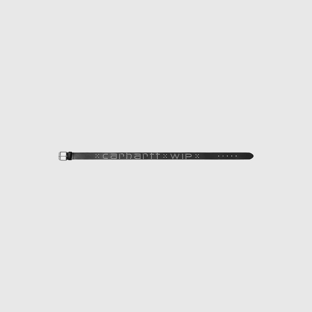Carhartt WIP Script Studs Belt - Black / Silver