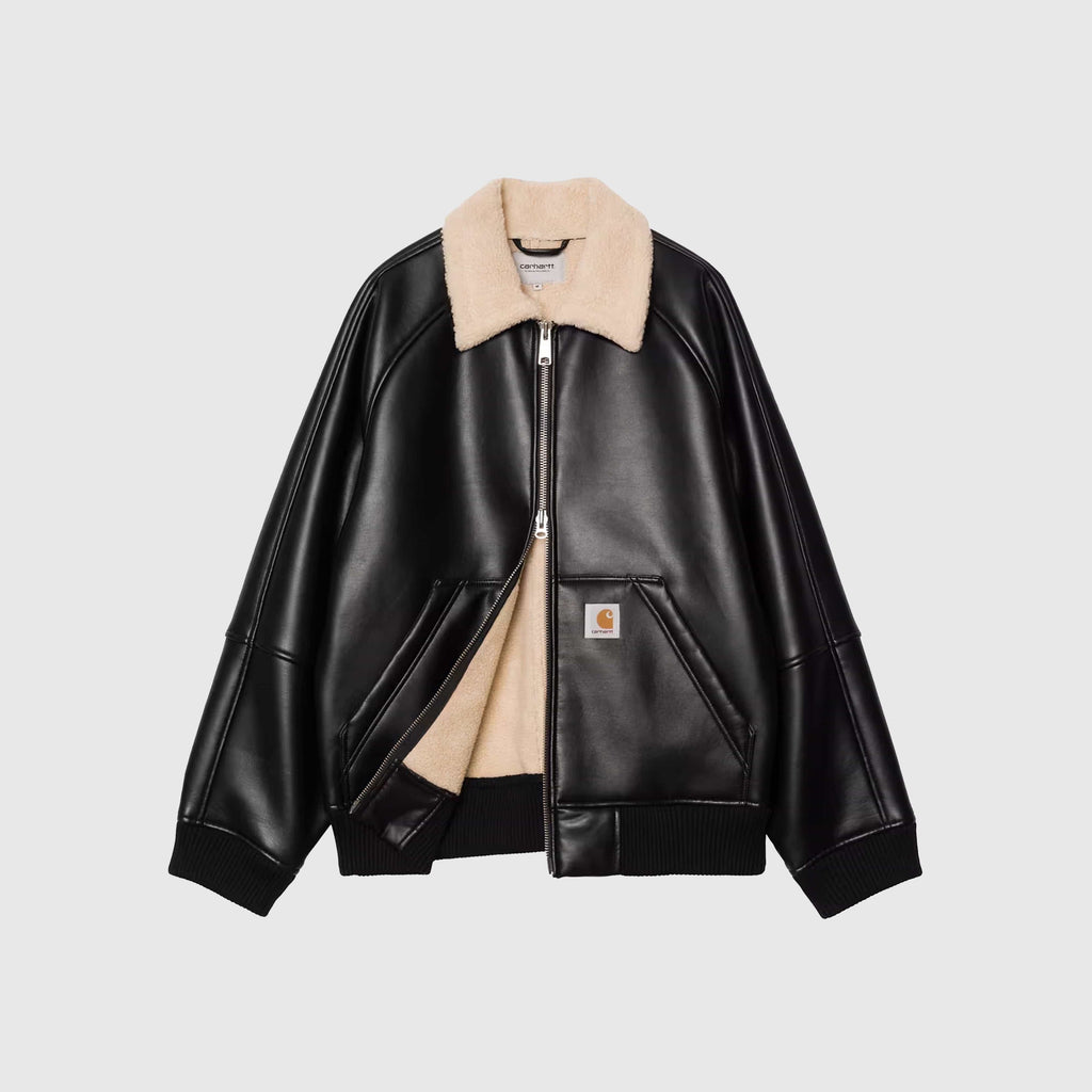 Carhartt WIP Shepton Jacket - Black / Natural - Front Open