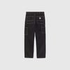 Carhartt WIP Single Knee Pant - Black Stone Washed - Back