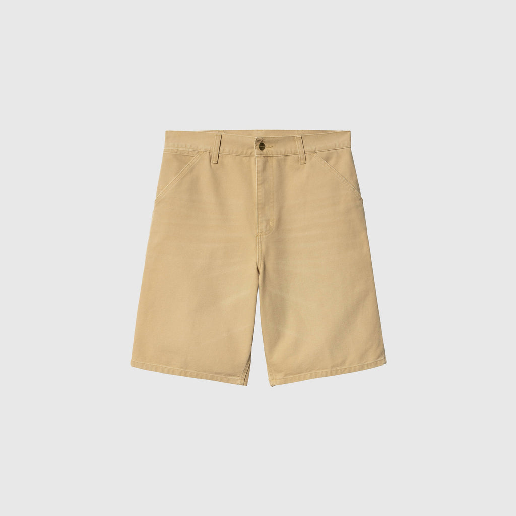 Carhartt WIP Single Knee Short - Bourbon Aged Canvas - Front