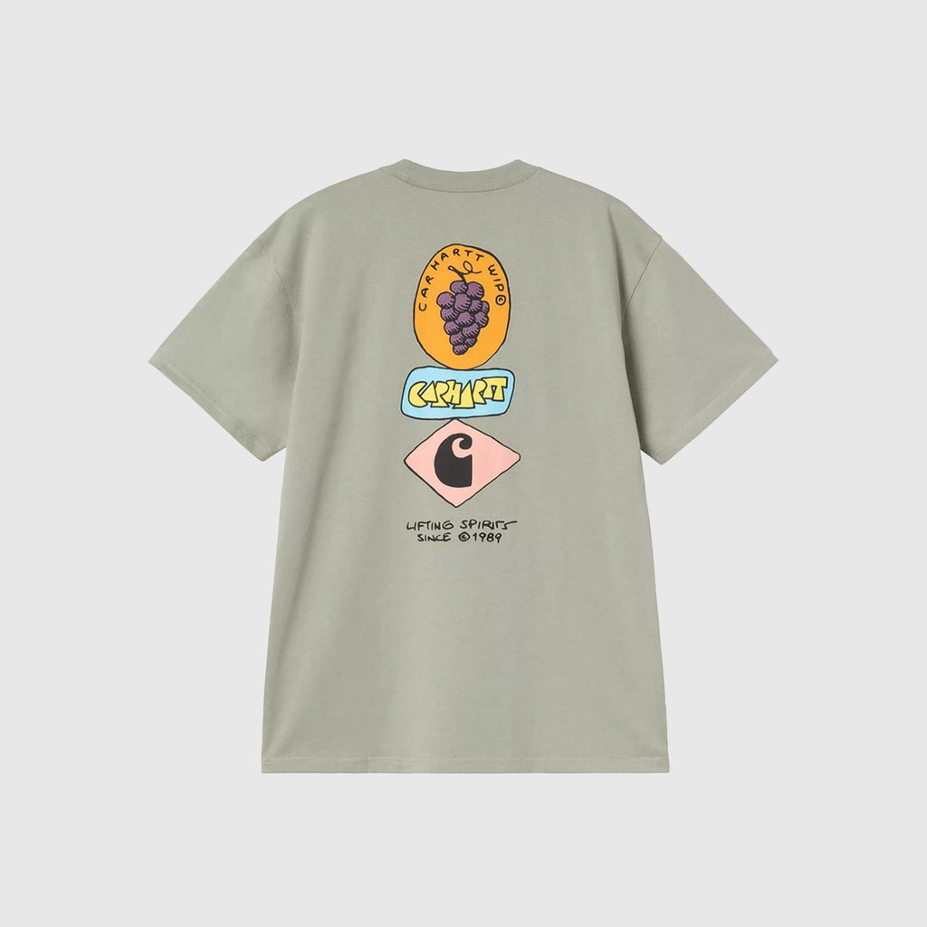 Carhartt WIP Stacked Grapes T Shirt - Shady Green - Back