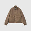 Carhartt WIP Stanton Jacket - Chocolate / Chocolate Stone Dyed - Front