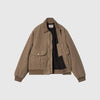 Carhartt WIP Stanton Jacket - Chocolate / Chocolate Stone Dyed - Front Open