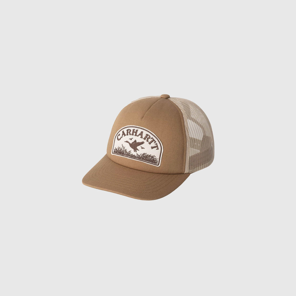 Carhartt WIP Take Off Trucker Cap - Stone - Front