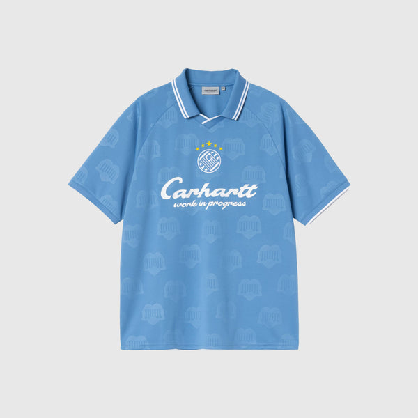 Carhartt WIP Terrace Football T Shirt - Curacao - Front