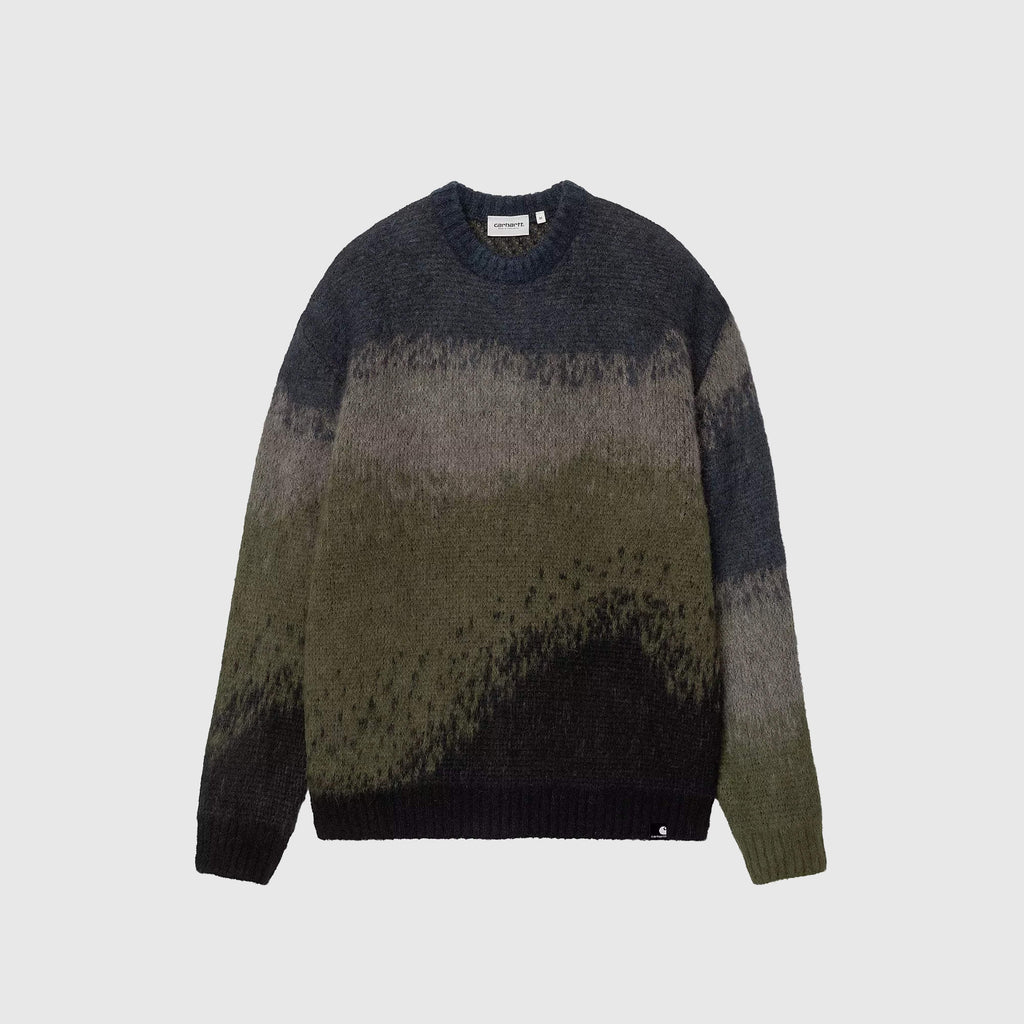 Carhartt WIP Tinley Sweater - Tinley Stripe / Jupiter - Front