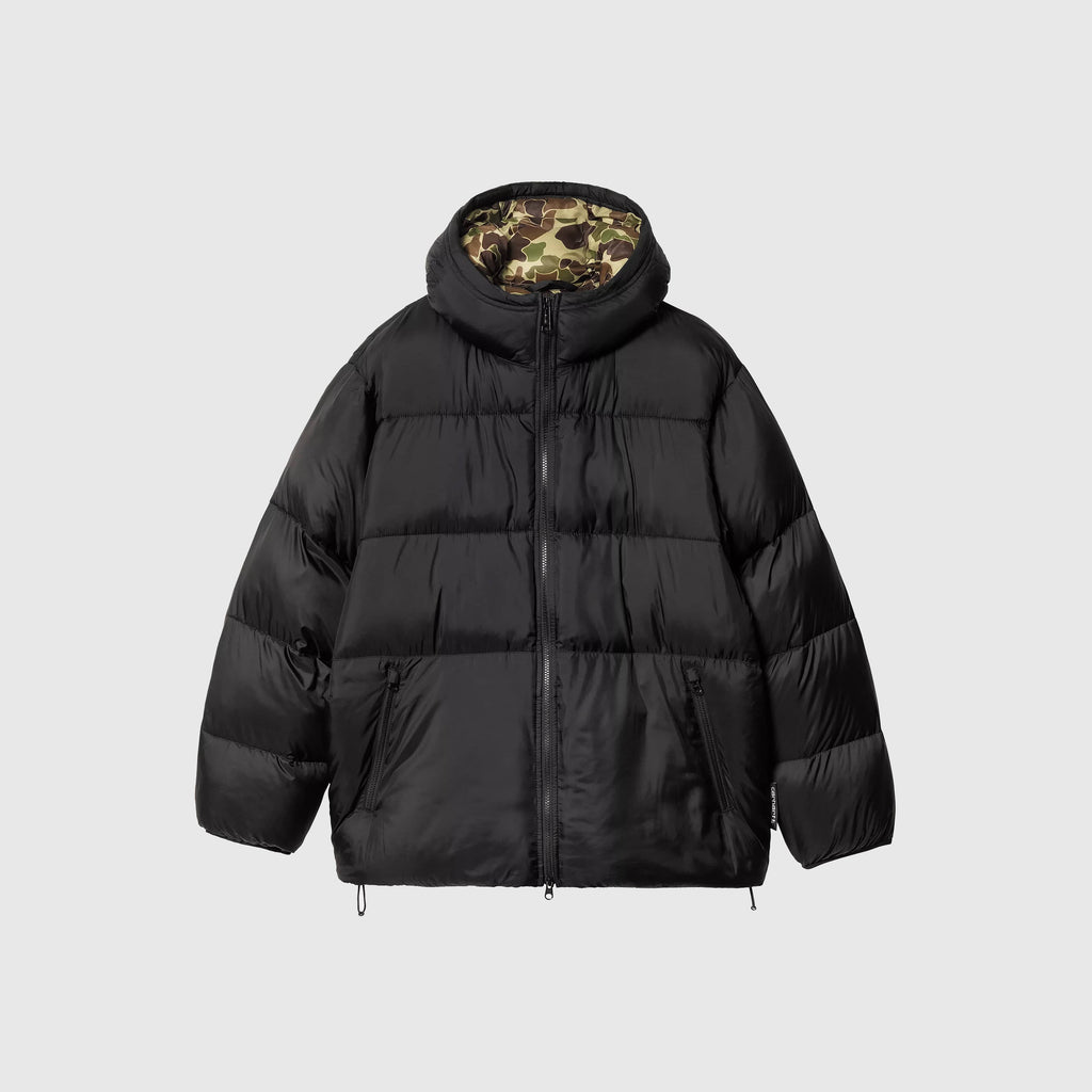 Carhartt WIP Toronto Jacket - Black / Camo Duck Green - Front