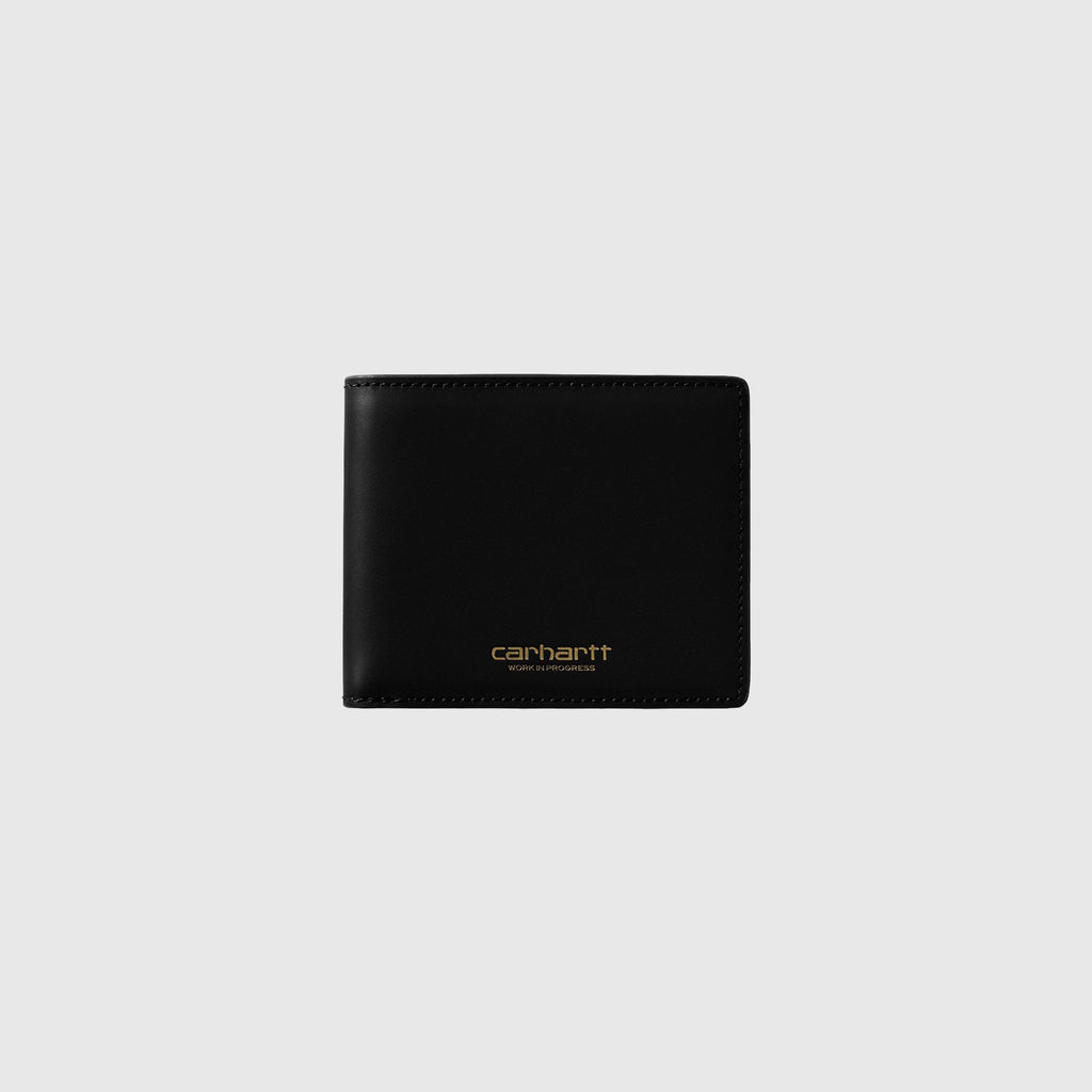 Carhartt WIP Vegas Billfold Wallet - Black / Gold - Front
