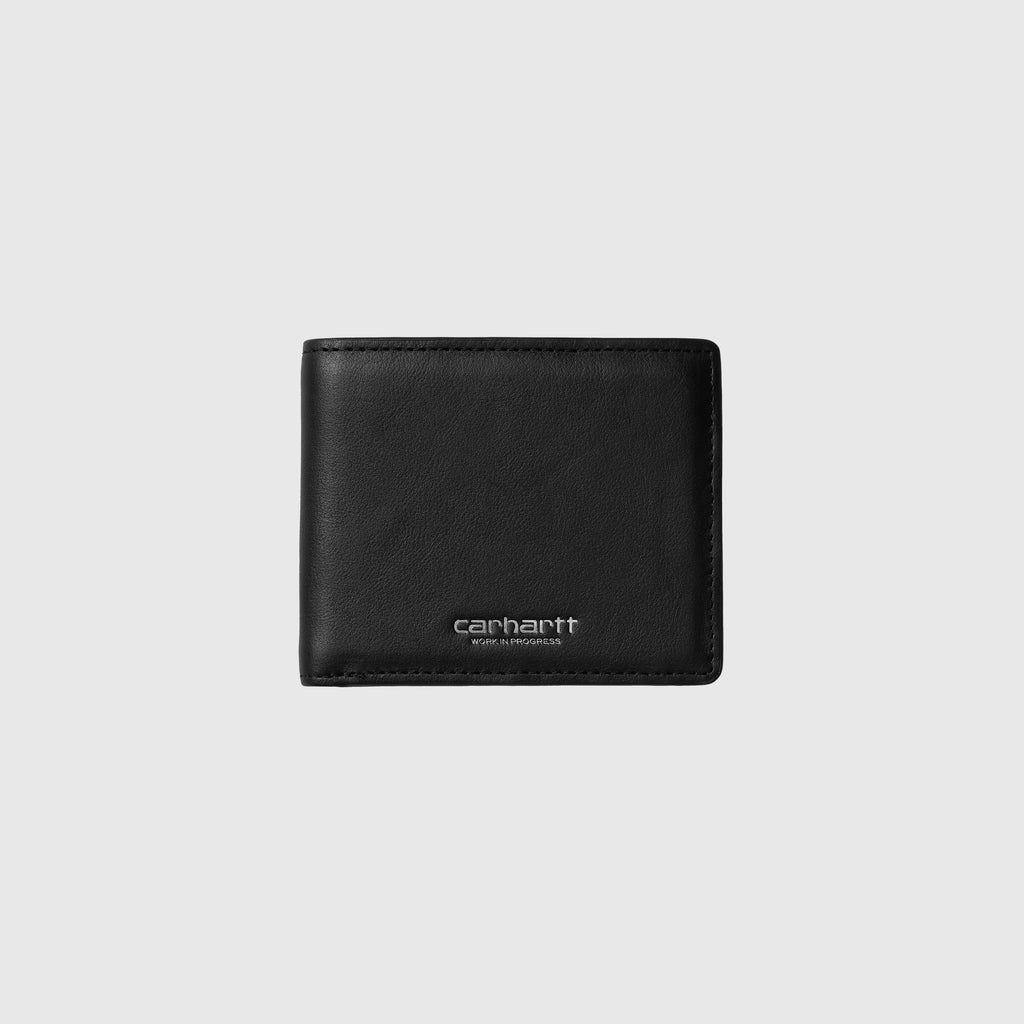 Carhartt WIP Vegas Billfold Wallet - Black / Silver - Front