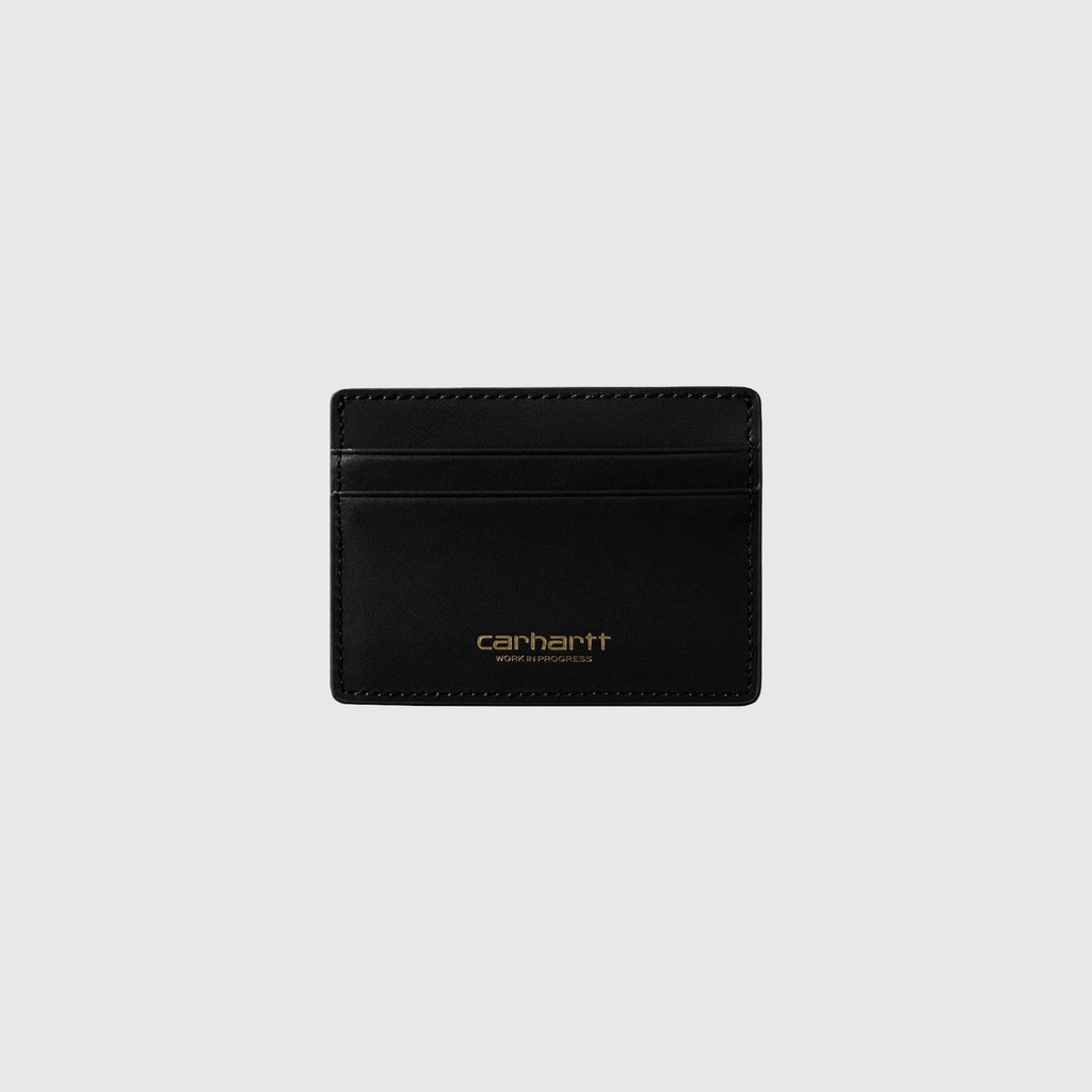 Carhartt WIP Vegas Cardholder - Black / Gold - Front