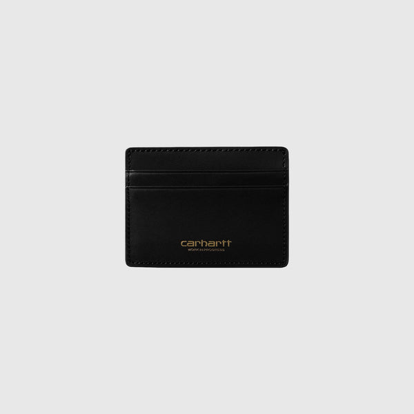 Carhartt WIP Vegas Cardholder - Black / Gold - Front