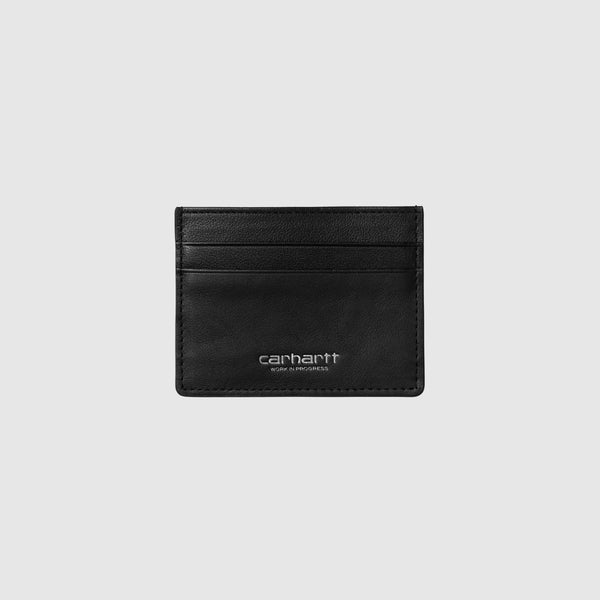 Carhartt WIP Vegas Cardholder - Black / Silver - Front