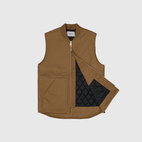 Carhartt WIP Classic Vest - Hamilton Brown open 