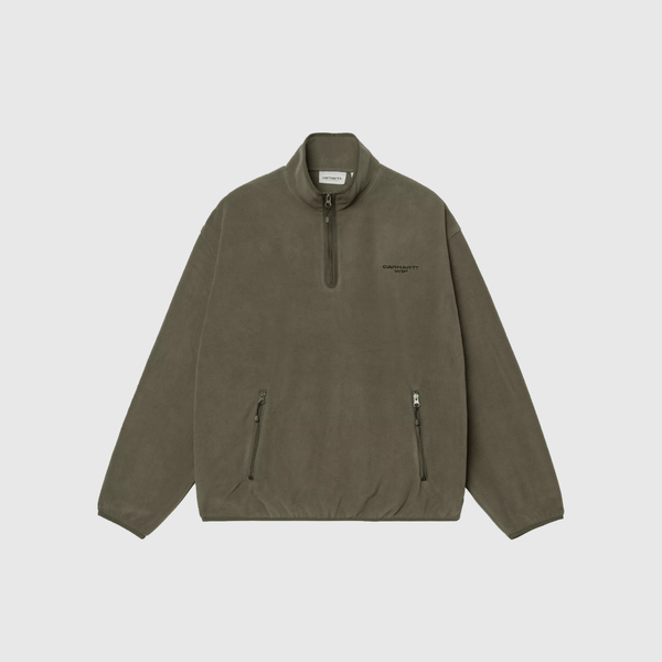 Carhartt WIP Edmore Half Zip Sweat - Cypress / Black