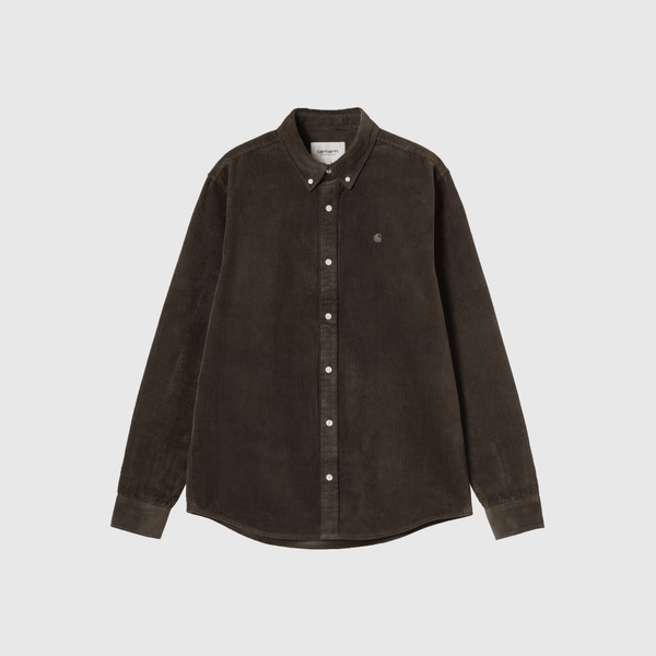 Carhartt WIP L/S Madison Cord Shirt - Tobacco